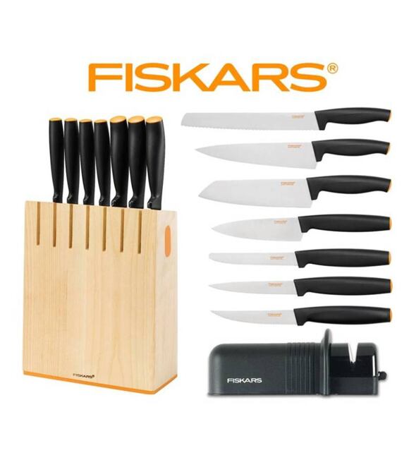 Blok s 7 nožmi Fiskars Functional Form 1014225 + ostrič
