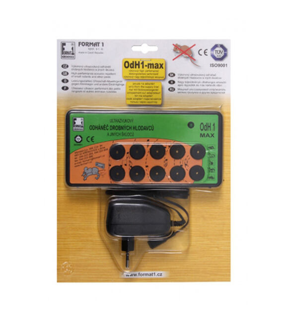 Odháňač kún, myší a potkanov OdH1 MAX s adaptérom - ultrazvukový FORMAT1 49184