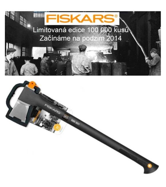 Sekera Fiskars 365th, záruka 25 rokov, limitovaná edícia