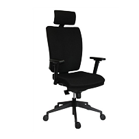 Kancelárska pracovná stolička 1580 GALA Plus PDH ECONOMY - čierna