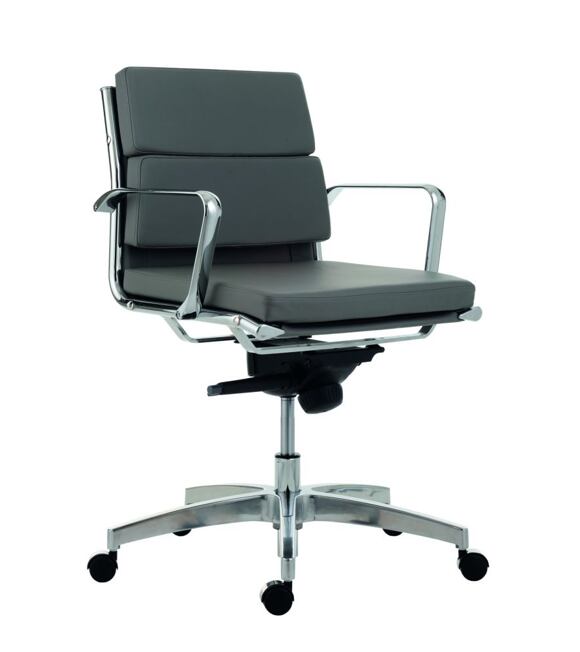 Kancelárska stolička 8850 KASE Soft - nízky chrbát koža Antares